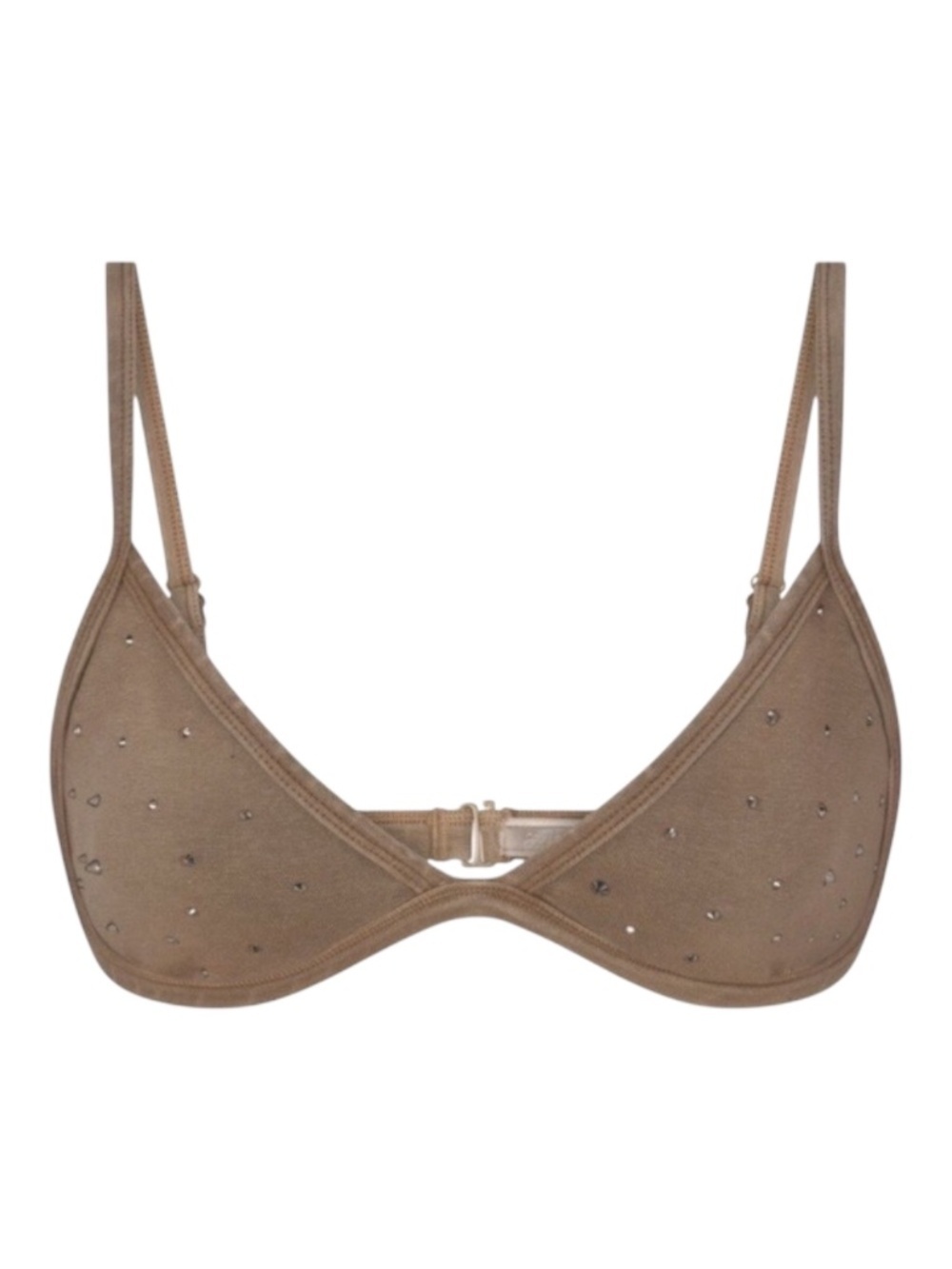 SKIMS Outdoor Rhinestone Triangle Bralette Desert NWT